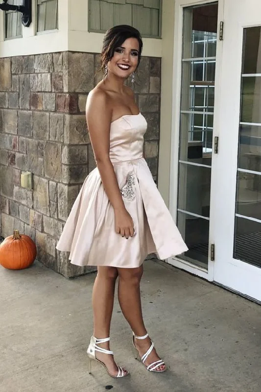 Simple Homecoming Dresses with Pockets, Short Homecoming Dresses Dancing Dresses cg1981 Simple Homecoming Dresses with Pockets, Short Homecoming Dresses Dancing Dresses cg1981