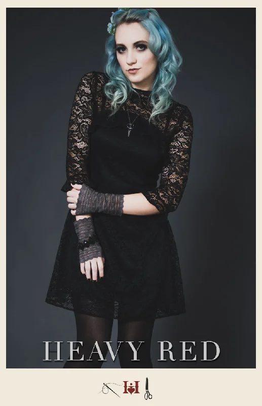 Keyhole Lace Mourning Dress