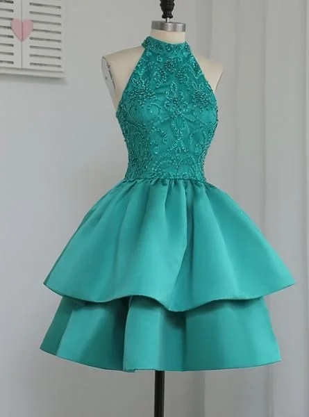 Luxurious evening dress,sexy ball gowns, custom made ,new fashion, A-Line party gowns,Halter Green Homecoming Dresses cg1944 Luxurious evening dress,sexy ball gowns, custom made ,new fashion, A-Line party gowns,Halter Green Homecoming Dresses cg1944