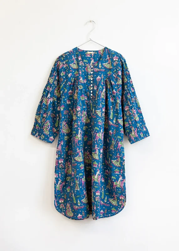 Sita Chaat Dress Blue