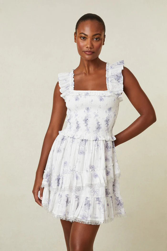 Aline Dress Misty Sea