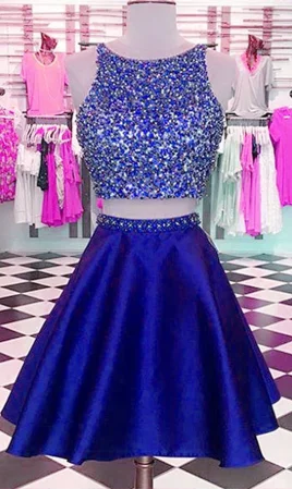 two piece homecoming dresses , short homecoming dress,royal blue homecoming dress cg2462 two piece homecoming dresses , short homecoming dress,royal blue homecoming dress cg2462