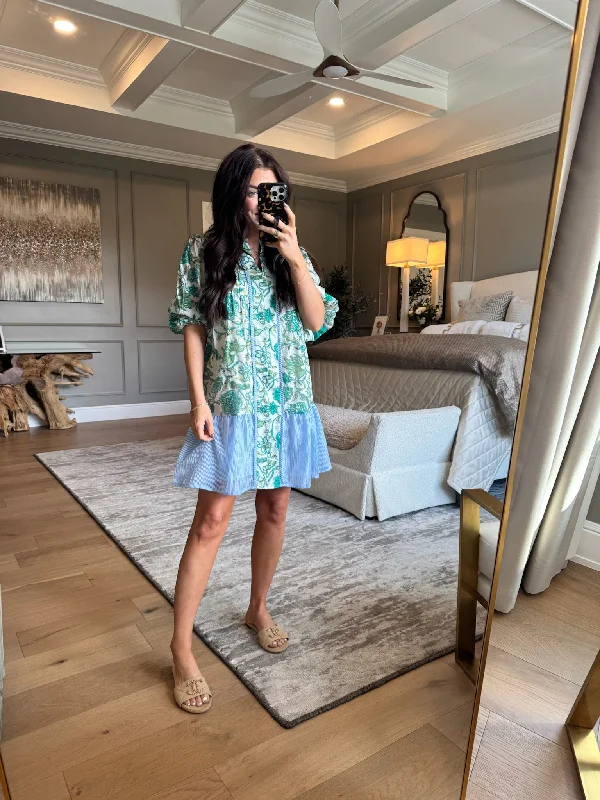 Collette: Short Sleeve Floral Dress