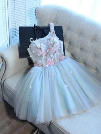 Light Sky Blue Homecoming Dress One Shoulder Short/Mini Drsess Juniors Homecoming Dresses cg1991 Light Sky Blue Homecoming Dress One Shoulder Short/Mini Drsess Juniors Homecoming Dresses cg1991