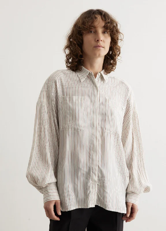 Warvol Shirt Casual Button-Up Short Tee