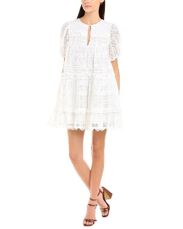 Toccin Swing Mini Dress Stylish Button-Down Mini Dress