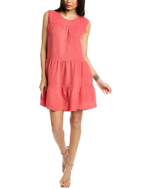 Velvet by Graham & Spencer Addie Tiered Linen Mini Dress Fashionable Polka Dot Mini Dress