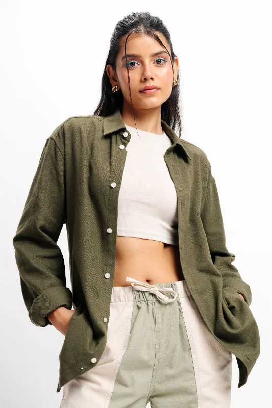 Regular Collar Shirt Soft Silk Short Sleeve