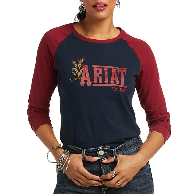 Ariat Women's REAL Ariat Graphic T-Shirt Lace Blend Ribbed Blend Corduroy Blend