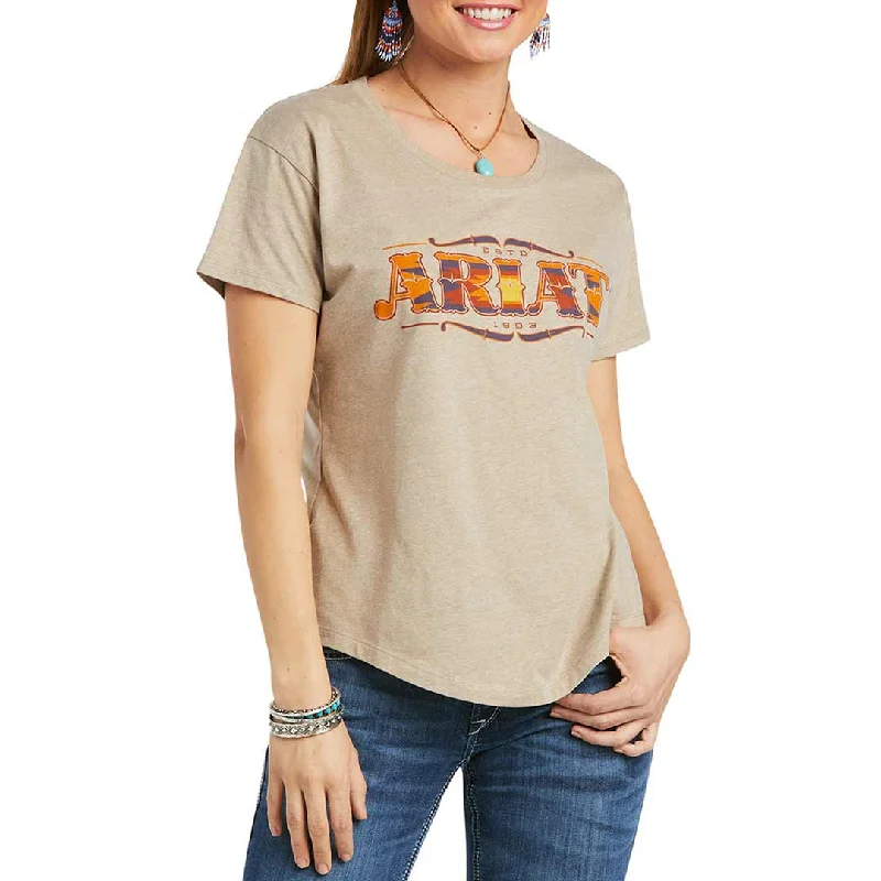 Ariat Women's Wordmark Graphic T-shirt Boxy Fit Fitted Loose