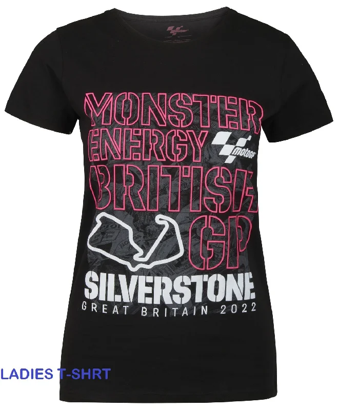 T-Shirt MotoGP Bike Monster Grand Prix Silverstone TEXT 2022 NEW! Ladies XXXL Mesh Fabric Canvas Fabric Denim Fabric