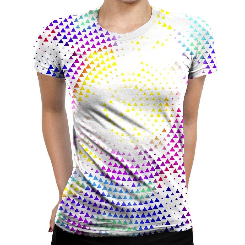 Disco Ball Womens T-Shirt Lace Blend Ribbed Blend Corduroy Blend