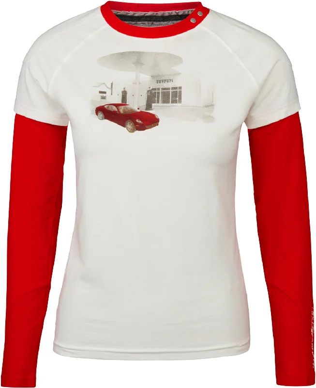 T-SHIRT Formula One 1 Scuderia Ferrari F1 Team 612 Longsleeve NEW! Tee Ladies S Ribbed T-Shirt High Neck Heavyweight