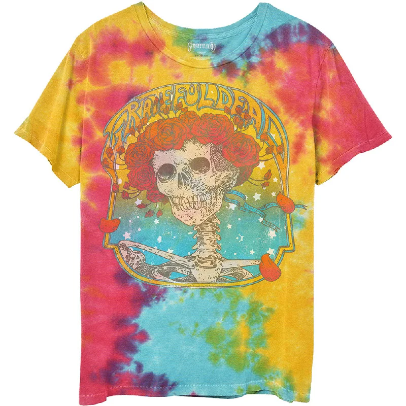 Grateful Dead | Official Band T-shirt | Bertha Frame (Dip-Dye) Silk Blend Satin Velvet