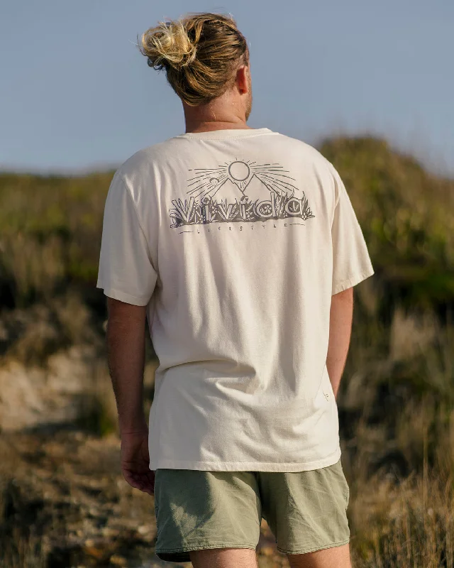 Into the Wild Tee - Beach Ivory Print Jacquard Patchwork