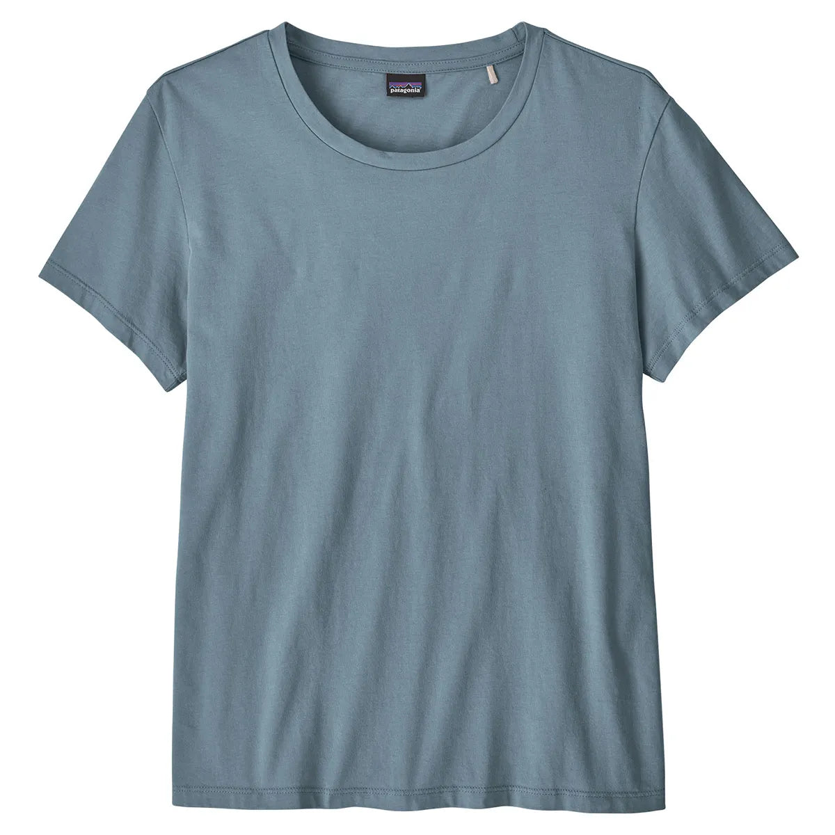 Patagonia Women's Regen Organic Certified Cotton Tee - Plume Grey Front Pockets Side Pockets Patch Pockets