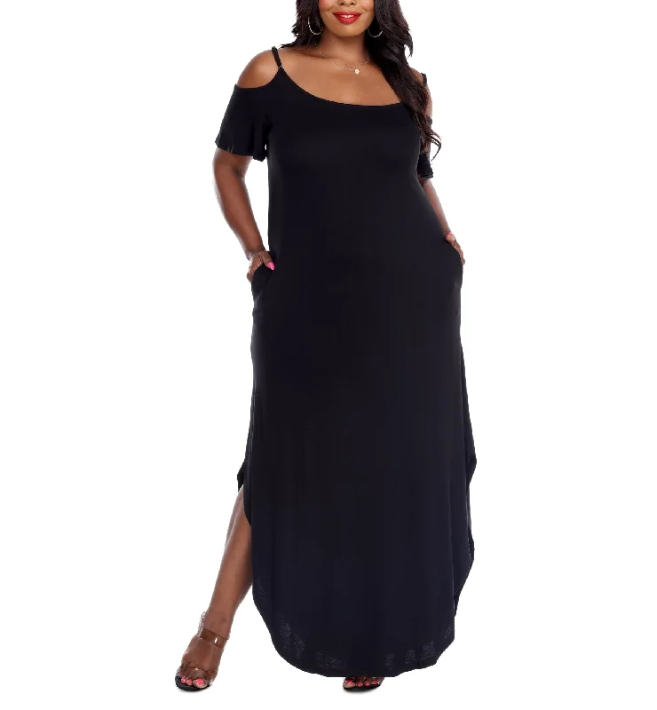 Plus Size Lexi Maxi Dress Trendy Fit-and-Flare Maxi Dress