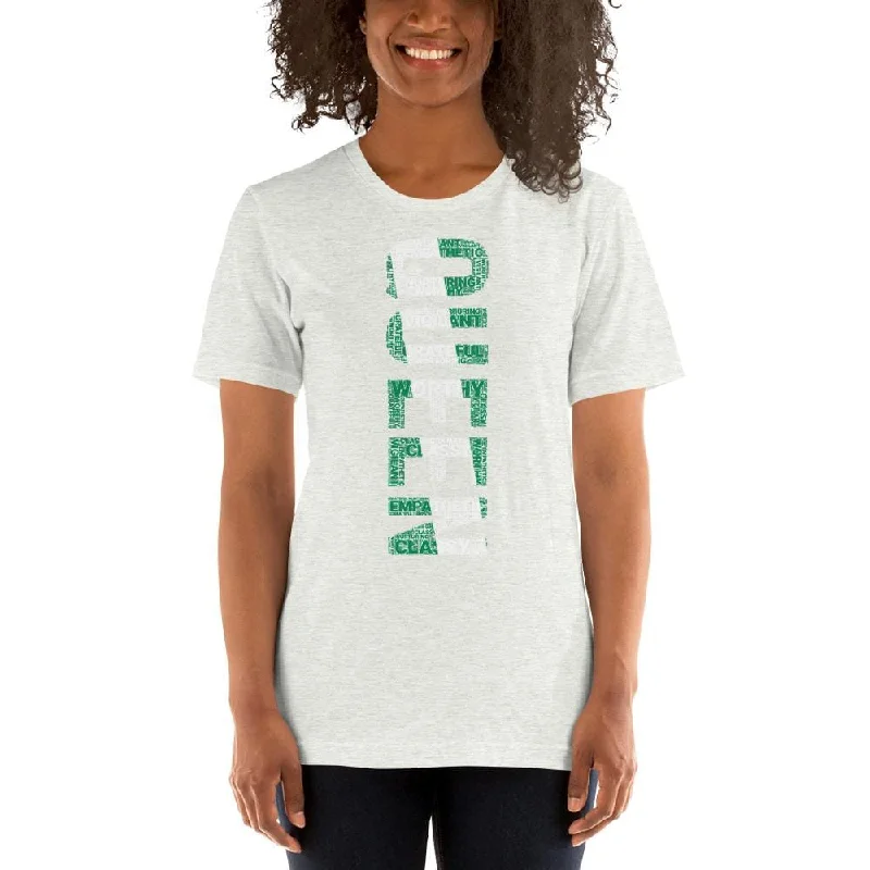 QUEEN (Vertical) Nigerian Inspired Short-Sleeve Unisex T-Shirt Modern Contemporary Chic