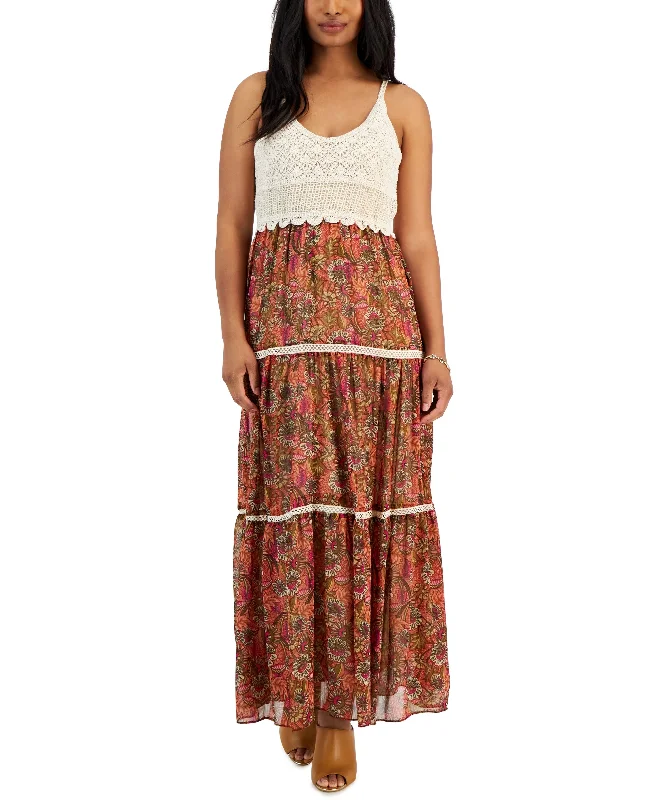 Taylor Womens Cotton Maxi Dress Trendy A-Line Maxi Dress