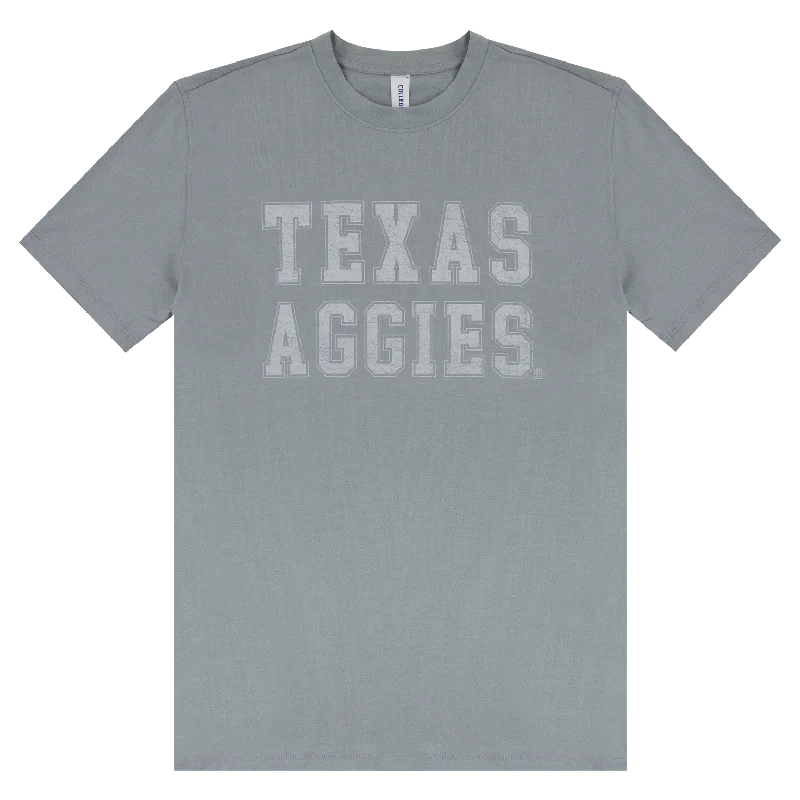 Texas Aggies Grey Outfitters Tech T-Shirt Terry Blend Velvet Blend Canvas Blend