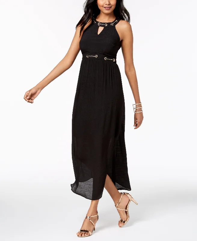 Thalia Sodi Embellished Maxi Dress Cozy Open-Back Maxi Dress