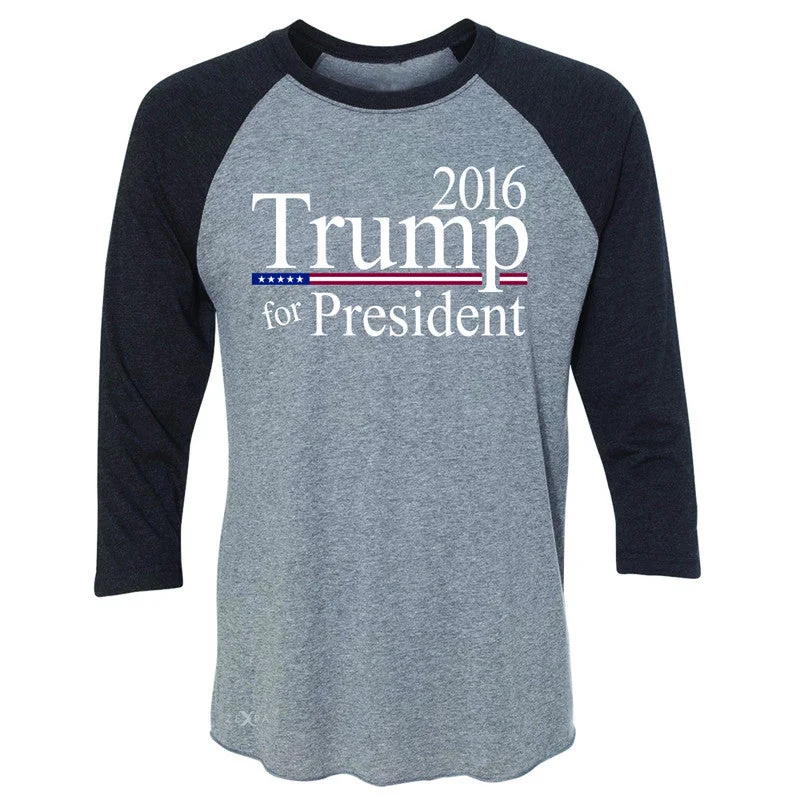 Zexpa Apparel™ Trump for President 2016 Campaign 3/4 Sleevee Raglan Tee Politics Tee Rayon Fabric Velvet Fabric Corduroy Fabric Zexpa Apparel™ Trump for President 2016 Campaign 3/4 Sleevee Raglan Tee Politics Tee Rayon Fabric Velvet Fabric Corduroy Fabric
