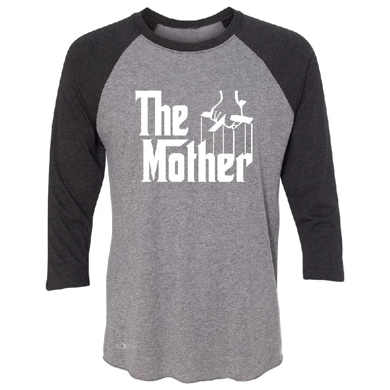 Zexpa Apparelâ„¢ The Mother Godfather 3/4 Sleevee Raglan Tee Couple Matching Mother's Day Tee Chenille Fabric Brocade Fabric Lace Fabric Zexpa Apparelâ„¢ The Mother Godfather 3/4 Sleevee Raglan Tee Couple Matching Mother's Day Tee Chenille Fabric Brocade Fabric Lace Fabric