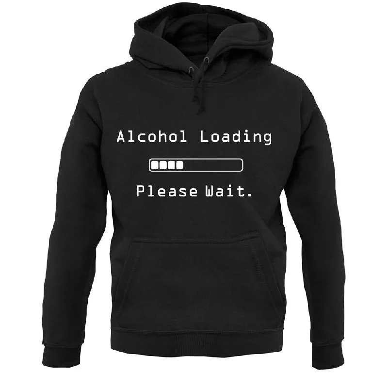 Alcohol Loading Please Wait Unisex Hoodie Hoodie with Turtle Neck Cozy Winter