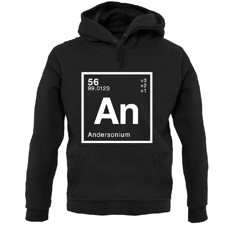 Anderson - Periodic Element Unisex Hoodie Hoodie with Longline Fit Extended Stylish