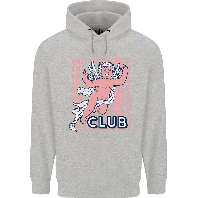 Anti Valentines Day Club Mens 80% Cotton Hoodie Hoodie with Patch Decorative Personalized