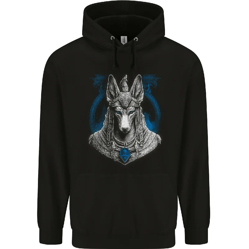 Anubis Ancient Egyptian God Egypt Mens 80% Cotton Hoodie Hoodie with Relaxed Fit Easy Casual