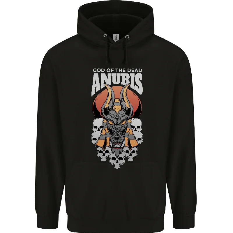 Anubis God of the Dead Ancient Egyptian Egypt Mens 80% Cotton Hoodie Hoodie with Applique Textured Unique