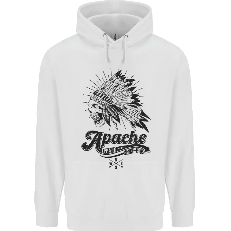 Apache Apparel Motorbike Motorcycle Biker Mens 80% Cotton Hoodie Hoodie with Turtle Neck Cozy Winter