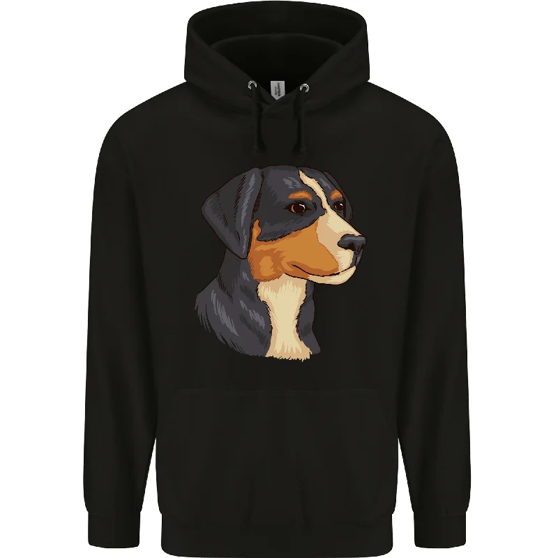 Appenzeller Sennenhund Dog Mens 80% Cotton Hoodie Hoodie with Bell Sleeves Flared Feminine