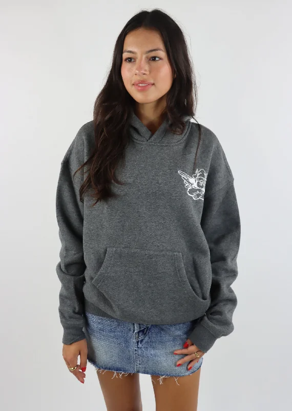 Boys Lie Read The Signs V2 Hoodie ★ Grey Hoodie with Drawstring Waist Adjustable Fitted