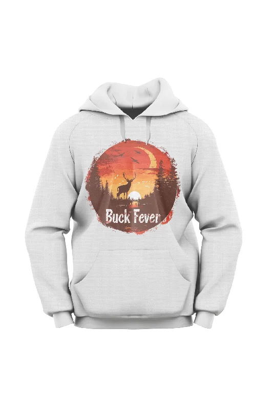 "Buck Fever" Lightweight Eco-Friendly Unisex Hoodie Hoodie Dress Longline Feminine