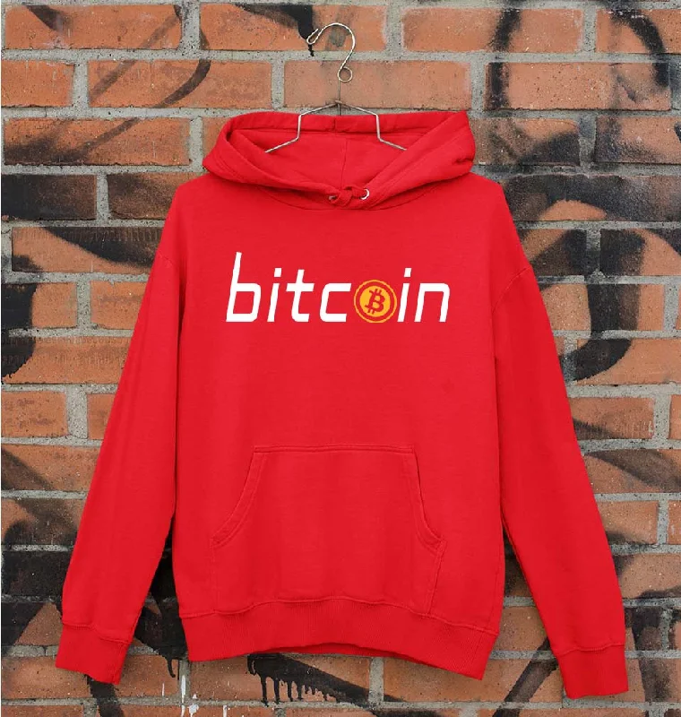 Cryptocurrency Bitcoin Unisex Hoodie for Men/Women Hoodie with High-Low Hem Asymmetrical Trendy