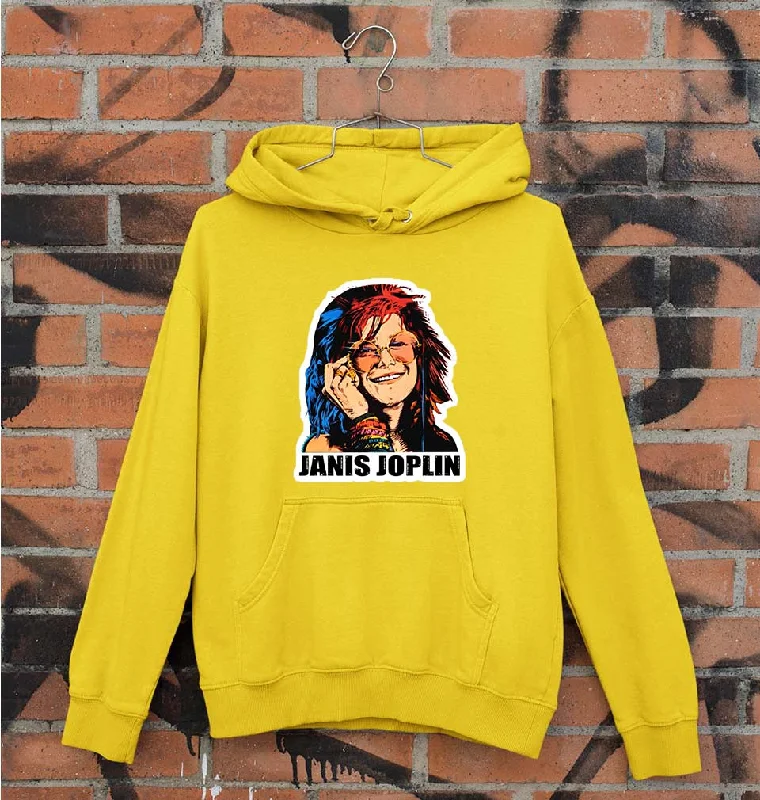 Janis Joplin Unisex Hoodie for Men/Women Hoodie with Hidden Zipper Minimalist Clean