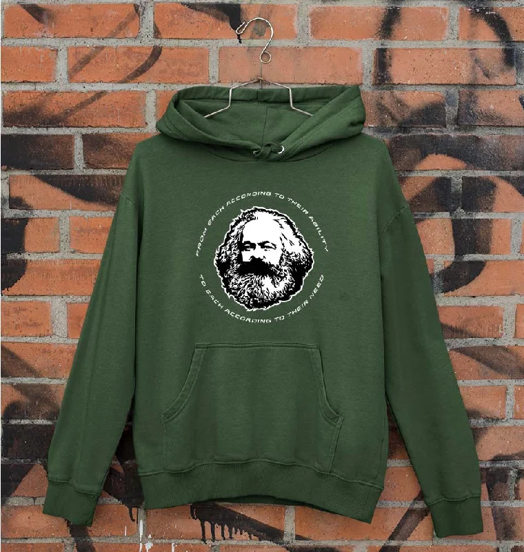 Karl Marx Unisex Hoodie for Men/Women Hoodie with Applique Textured Unique