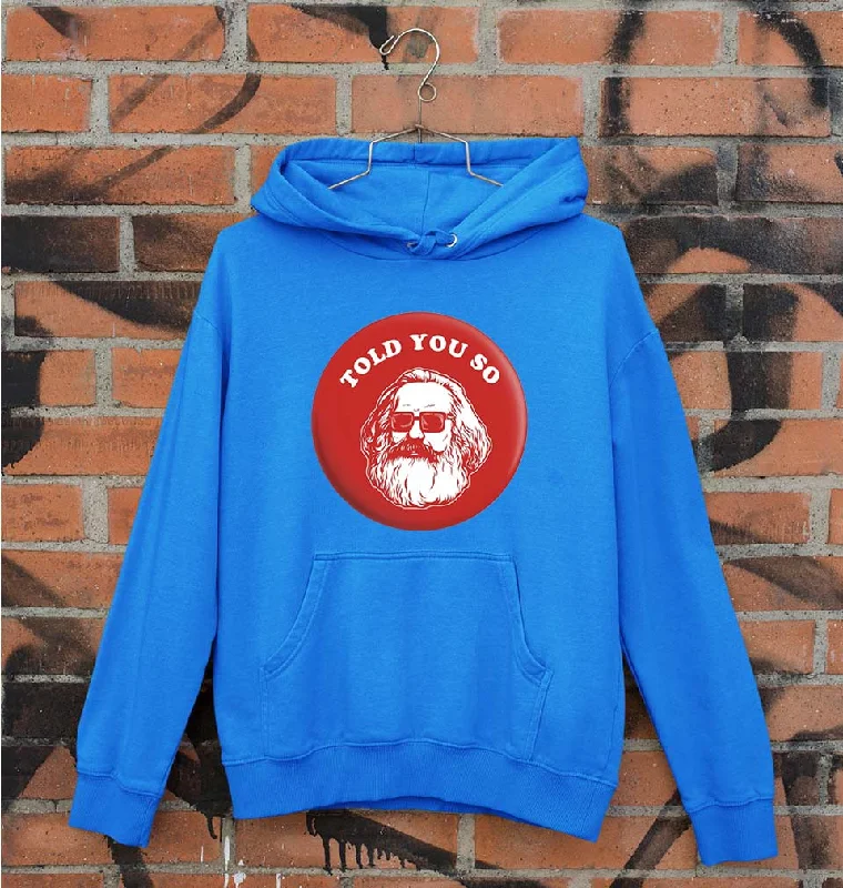 Karl Marx Unisex Hoodie for Men/Women Hoodie with Side Slits Relaxed Casual