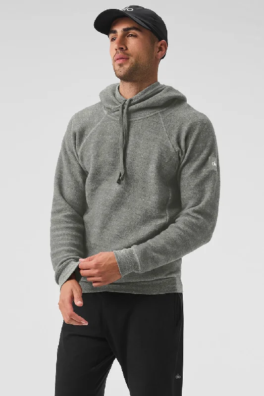 Triumph Hoodie - Grey Triblend Hoodie with Neon Bright Vibrant