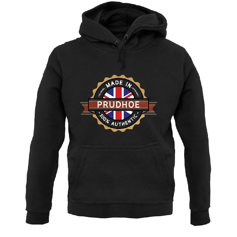 Made In Prudhoe 100% Authentic Unisex Hoodie Hoodie with Embroidery Detailed Premium Made In Prudhoe 100% Authentic Unisex Hoodie Hoodie with Embroidery Detailed Premium