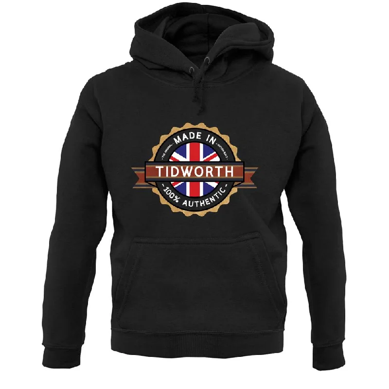 Made In Tidworth 100% Authentic Unisex Hoodie Hoodie with Cuffed Sleeves Snug Secure Made In Tidworth 100% Authentic Unisex Hoodie Hoodie with Cuffed Sleeves Snug Secure