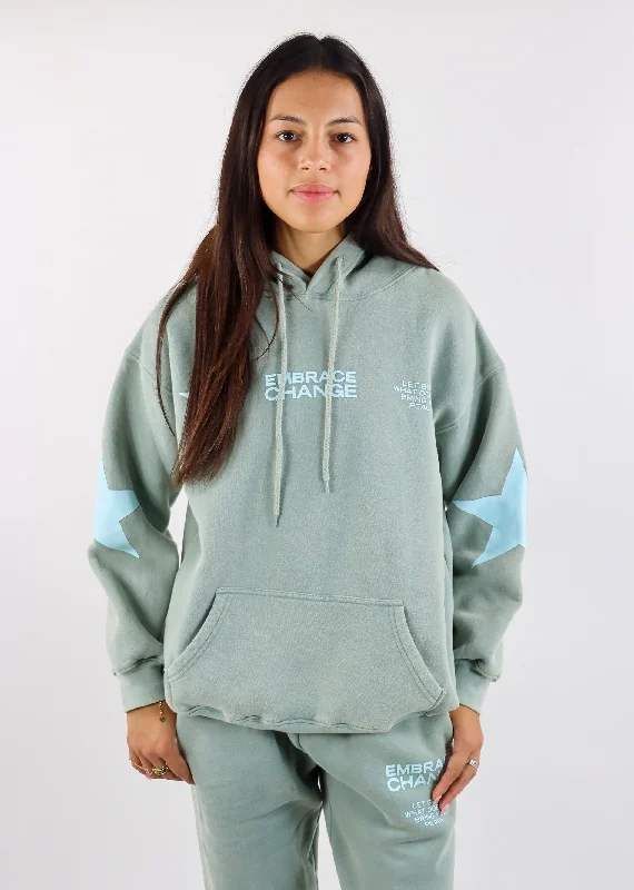 Mayfair Embrace Change Hoodie ★ Mint Graphic Hoodie Design Print