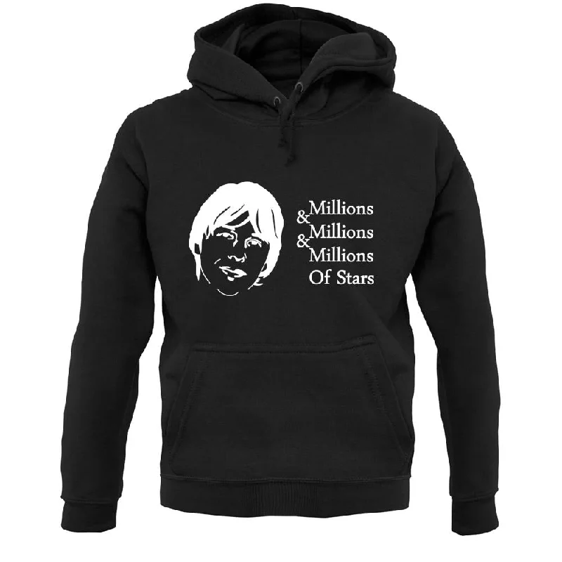 Millions Of Stars Unisex Hoodie Hoodie with Drawstring Waist Adjustable Fitted