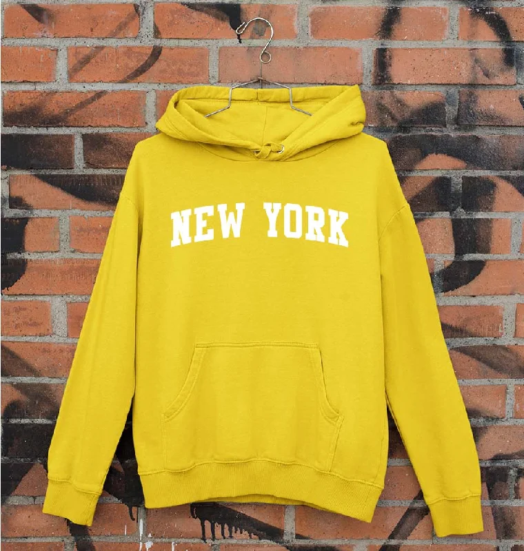 New York Unisex Hoodie for Men/Women Hoodie with Pattern Geometric Abstract