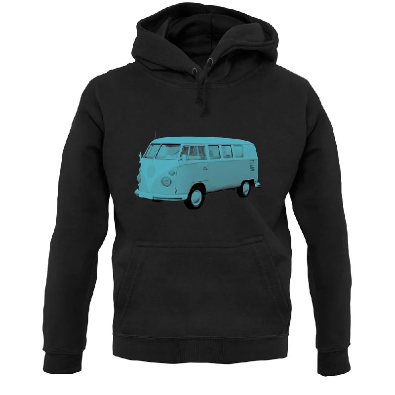 Split Screen Campervan Colour Unisex Hoodie Hoodie with Emblem Brand Identity