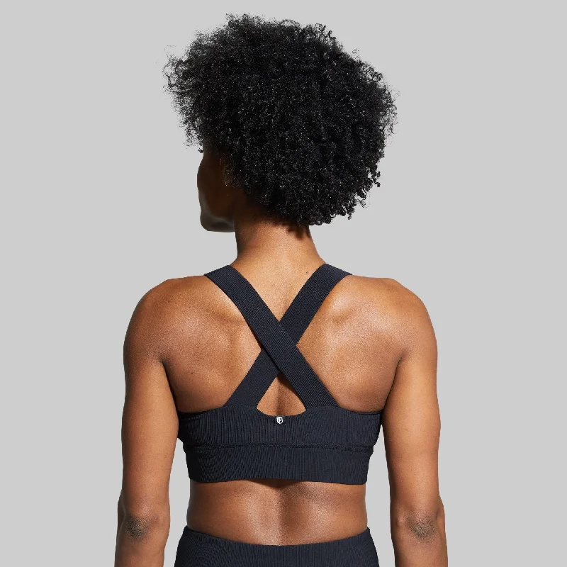 All or Nothing Sports Bra (Black) Soft Padded Bralette