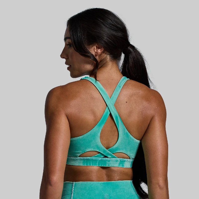 Helix Sports Bra (Washed Jade) Strapless Support Bra