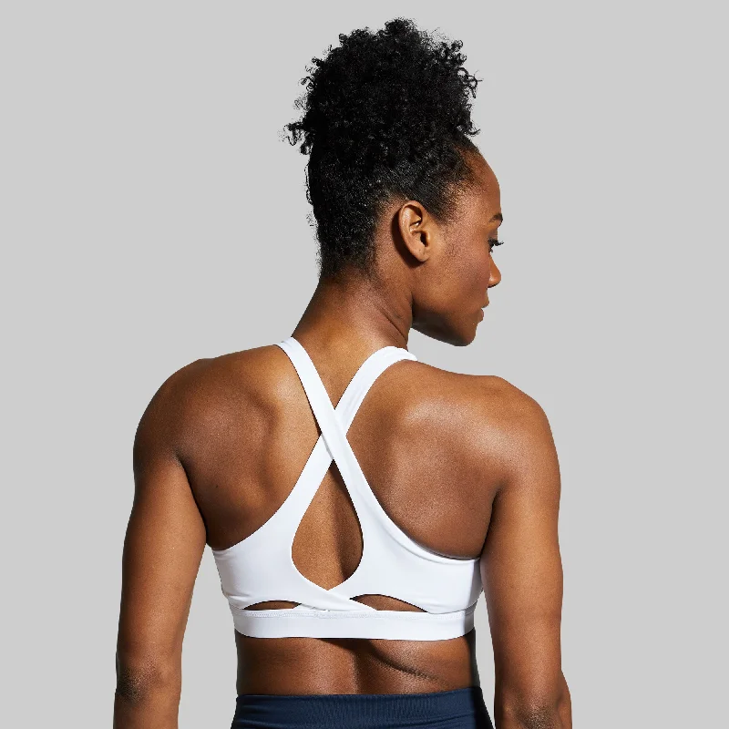 Helix Sports Bra (White) Seamless Push-Up Bra